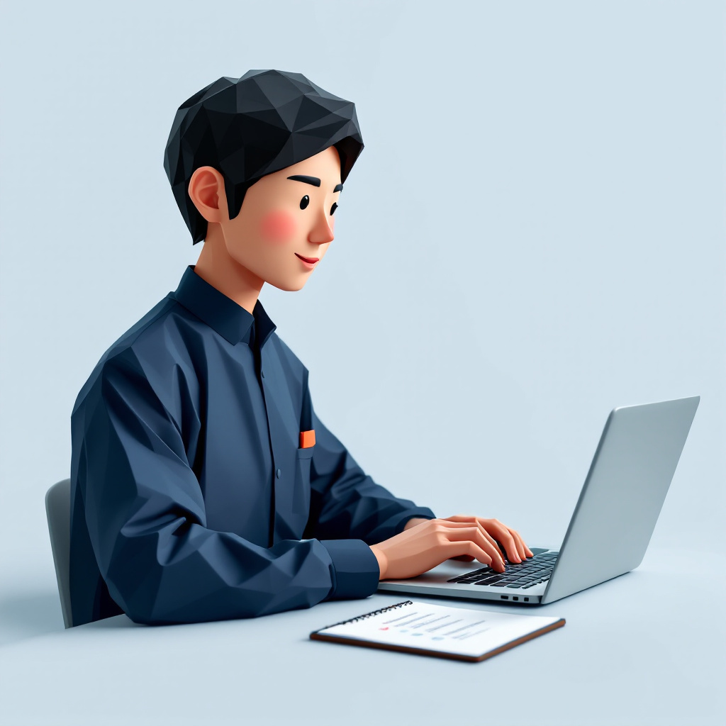 AI SaaSカスタマーサクセスのキャラクターイラスト